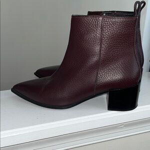 Everlane  Burgundy “Boss” Ankle Boots
